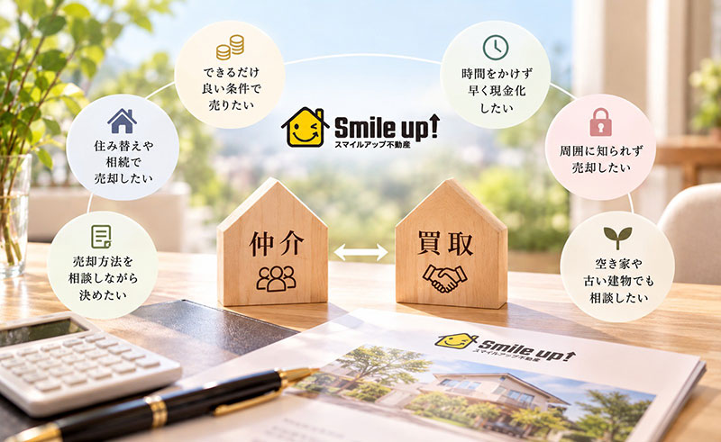 仲介～買取まで幅広い提案が可能